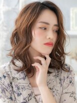 モッズヘア 上尾西口店(mod's hair) ■細めハイライト韓国風巻きウェーブパーマ314-3上尾30代40代