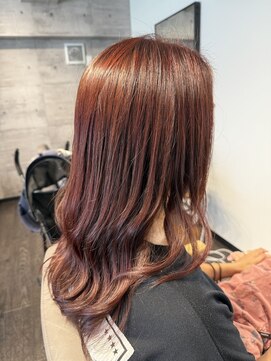 サロンドユニック(salon de UNIC) ブリーチ無しワンメイクレッド