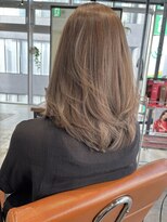 フリック 堺東店(FLICK)&nbsp;ミディアムレイヤー/ショコラベージュ/髪質改善/堺東