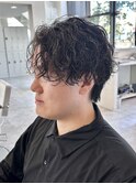 大分シャドウパーマメンズマッシュ波巻きパーマツイストパーマ