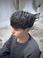 ストレータ バイ マリオ(Strata by mario)&nbsp;シャドウパーマ無造作パーマ万能パーマ楽々セットメンズマッシュ