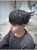 シャドウパーマ無造作パーマ万能パーマ楽々セットメンズマッシュ