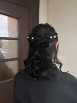 ラ クープ Lacoupe&nbsp;ハーフアップ、卒業式ヘア