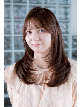 ヘアラウンジ アンリオ(hair lounge an rio) レイヤーカット/ベージュカラー