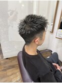 メンズカット/メッシュキャップ/細束ハイライト/立体感ヘア