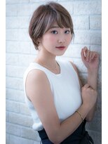 ヘアーアートシフォン 川口東口店(hair art chiffon)&nbsp;ダークアッシュorチェリーブラウンのイメチェンモードボブ