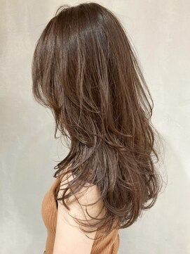 アルバム 新宿(ALBUM SHINJUKU) モカグレージュロング_セミウェットウェーブ_ba304332