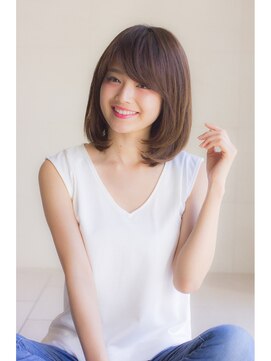 ラフ フロム ガーデン(Laf from GARDEN) 寺尾拓巳　大人かわいいオリーブアッシュくびれヘアミディアム