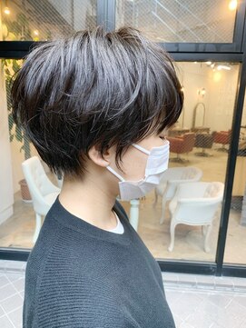 ショートオンリーサロントス(short only salon TOSS) 【ボリューム悩み改善】大人可愛いふっくらショートボブ