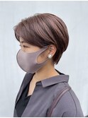 ショート×ベージュ