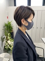 ジルブラン 錦糸町(JIL BLAN)&nbsp;大人可愛い丸みショート×デザインハイライトオージュアTr