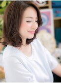 アシンメトリー大人かわいい黒髪グラボブc5大宮20代30代40代