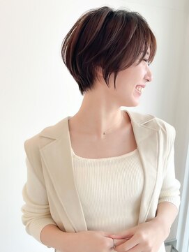 ロンドエニカ 大宮(Lond enika) 切りっぱなしボブエアリーロング美髪ピンクブラウン[大宮]