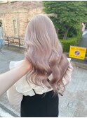 斜めバング/シルキーベージュ/ブラントカット[国分寺駅]