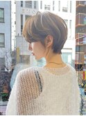 レイヤーカット/顔周り/前髪カット/ショート/ボブ/銀座