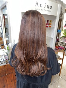 フレイストート(Frais Tout) レイヤーロングブリーチなしダブルカラー髪質改善イメチェン美髪