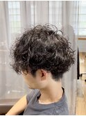 ワイルド系波巻きショート