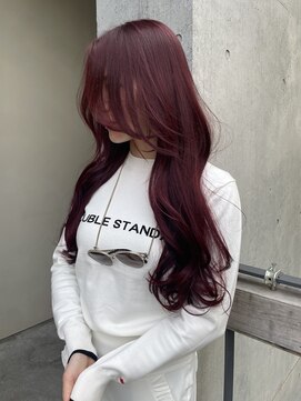 ブルックス ロングレイヤー　韓国ヘア　くびれレイヤー