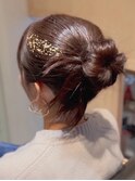 スッキリタイトなカチモリヘア☆結婚式お呼ばれヘアアレンジ