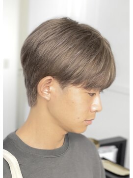 シーン 原宿(scene) シースルーマッシュ/ミルクティーベージュ/メンズカット