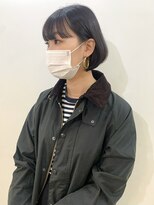ケーツー 谷町(K-two)&nbsp;お上品ボブ*大人ボブ*前髪ありボブ*黒髪*髪質改善*30代40代50代