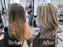 白髪ぼかしは40,50代人気/ヘアカラーはFAAM【大崎/品川/五反田】