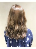 【WISTERIA】ハイトーンベージュダブルカラーハイライト透明感
