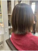 青森 八戸 縮毛矯正×ミディアムカット 20代 30代 40代
