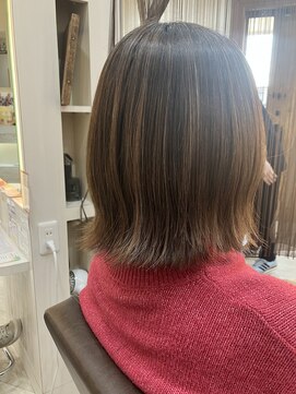 フゥカ 類家店(fuka) 青森 八戸 縮毛矯正×ミディアムカット 20代 30代 40代