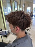 ◇メンズカラー◇アップバング×アッシュベージュ【北川】