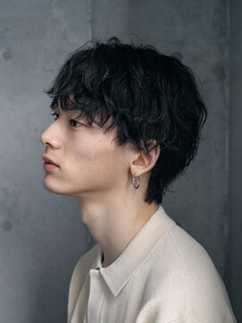 バイフィフス 原宿/表参道(by fifth) 30代センターパートシャドウパーマサーフカールルーズパーマ