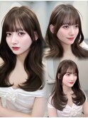 【RINA】小顔に見える顔周りカット×オリーブベージュ