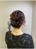 【シニヨン】恵比寿/恵比寿駅/ヘアセット/早朝/ヘアメ