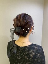 【シニヨン】恵比寿/恵比寿駅/ヘアセット/早朝/ヘアメ