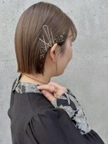 ショコラ ウメダ(Chocolat UMEDA)&nbsp;#シンプルボブアレンジ　#ゴールドヘアアレンジ