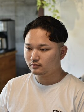 リム メンズヘア(LIM men's hair) 渋髪6:4分けリバースフェード【メンズカット/倉敷/中島】