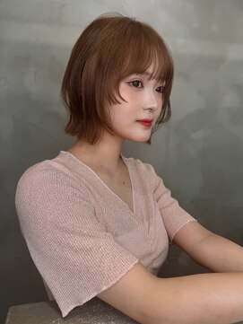 ロンドプロフィール 浦和(Lond profil) イメチェン　ボブ　外ハネボブ　美髪　ホワイトブロンド　韓国