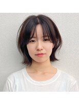 アイビー(ivy)&nbsp;外ハネウェーブボブピンクブラウン20代30代40代
