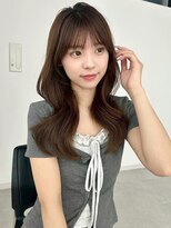 ユーフォリア 新宿店(Euphoria)&nbsp;シースルーバング美髪大人可愛いナチュラルカール