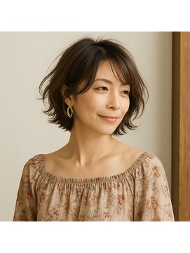 スープレックス ヘアーデザイン(SOUPREX HAIR DESIGN) 大人エレガントエアリーショートボブ 20代 30代 40代 50代 60代