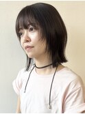 【morio松戸 石山】くびれレイヤーボブ外ハネボブ前髪有20代30代