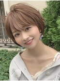 髪質改善/大人ガーリー/似合わせカット/ショートボブ前髪/仙台