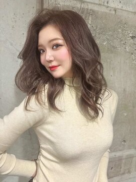 ガルボ ヘアー(garbo hair) オトナ女子 10代 20代 ヘーゼルベージュ ブリーチなしカラー