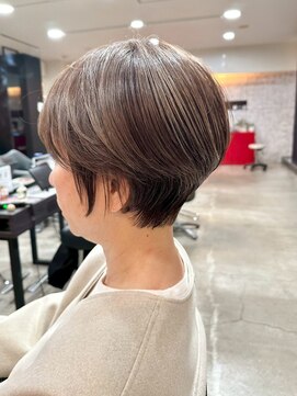 ヴィスト バイ レボ(VIST by REVO) ピンクベージュ/アンブレラカラー/クールショート/前髪/新松戸