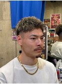 ba2372渋谷_ハイライトメッシュハイフェードアクティブショート