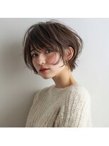アンサ 阪急桂店(ANSA)&nbsp;ボブウルフ/外はねボブ/顔回りカット/ダークブラウン/阪急桂