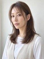 ラピッシュ 常盤平店(Lapish)&nbsp;ミディアムレイヤー＋オリーブブラウン