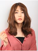 〈wave小豆餅店〉ナチュラルくびれヘア ショコラベージュ