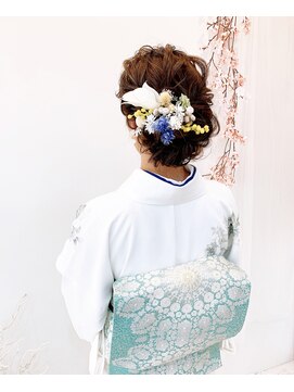 レア(Le'a) アップヘア＋着付け訪問着お太鼓