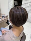 シルバーパープル×エアータッチバレイヤージュ